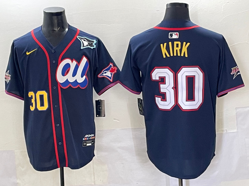 Men 2025 Toronto Blue Jays #30 Kirk Blue Nike MLB All Star Jersey 003